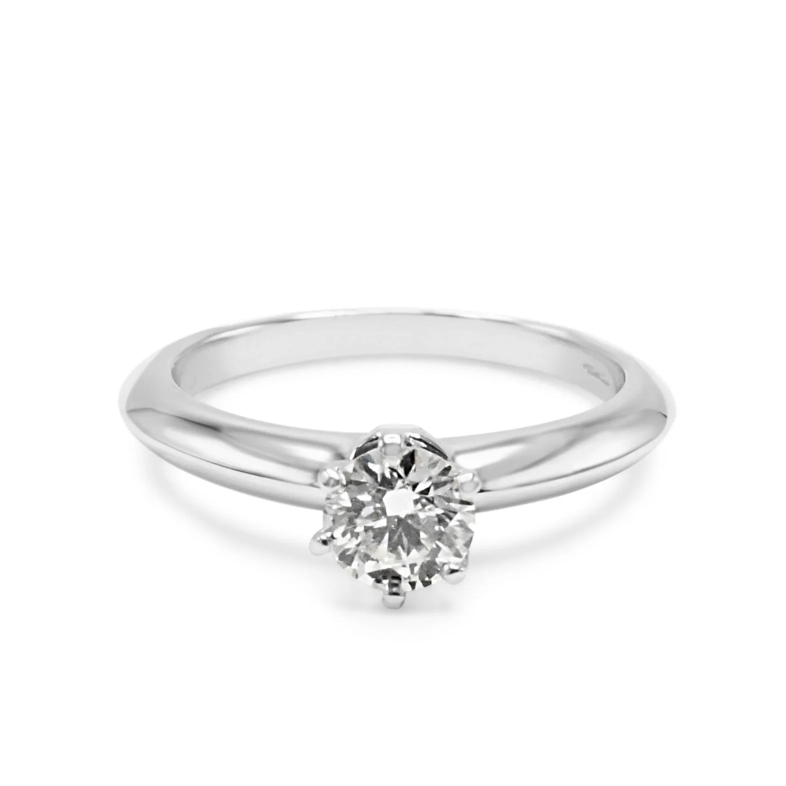 Tiffany & Co. Solitaire Diamond Ring - Platinum
