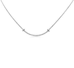 Tiffany & Co. T Smile Diamond Pendant/Chain