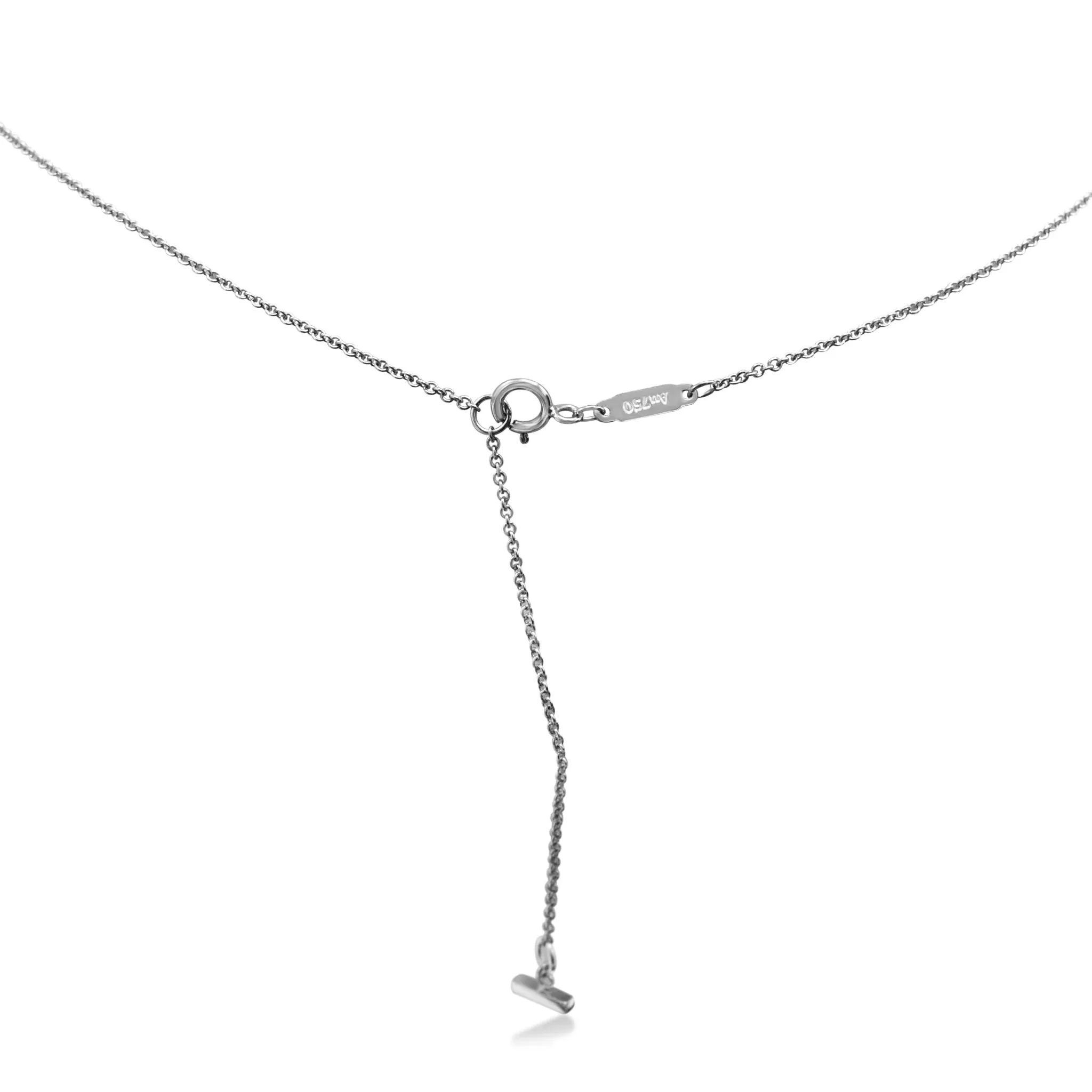 Tiffany & Co T Smile Pendant On Necklace