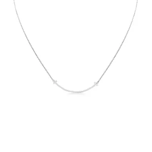 Tiffany & Co T Smile Pendant On Necklace