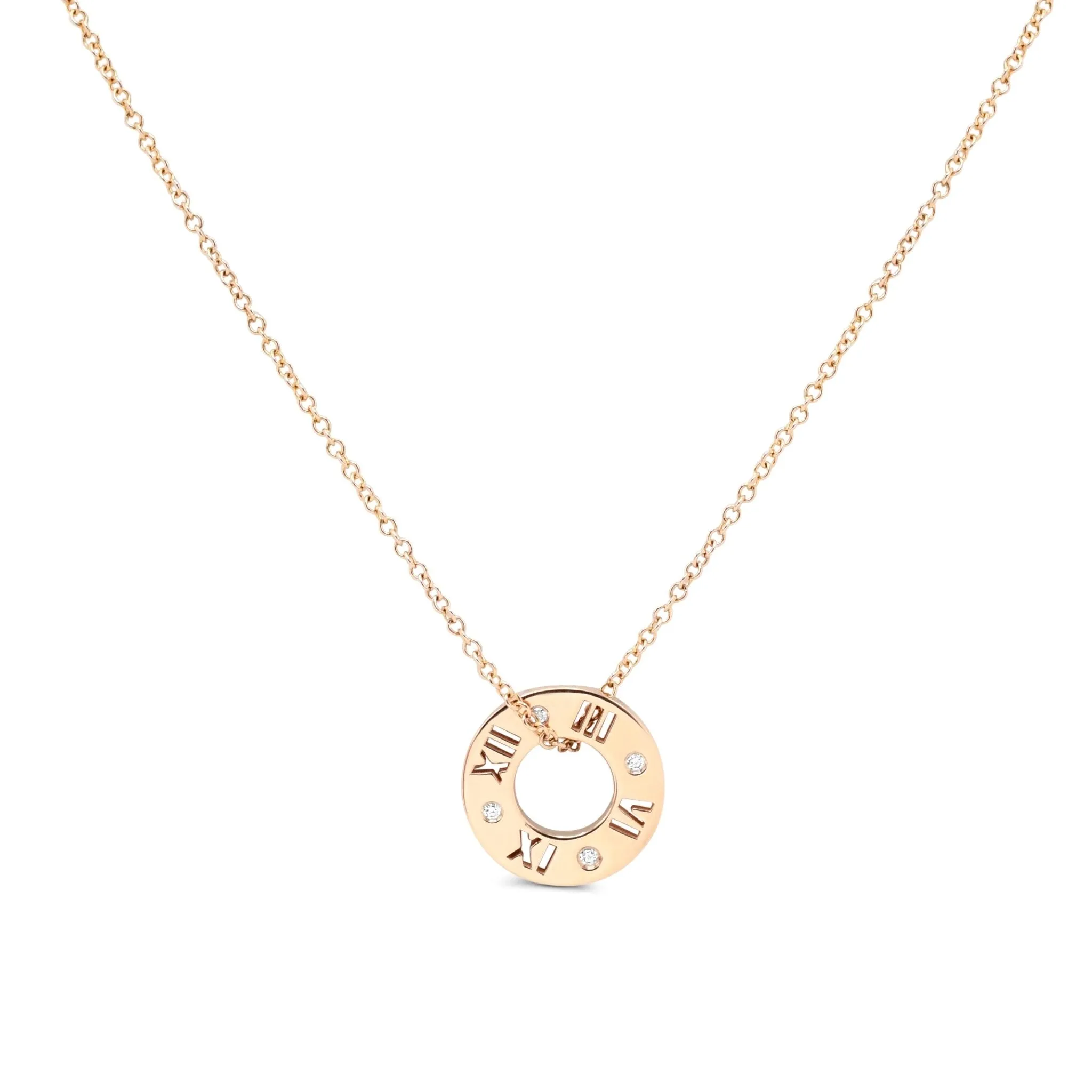 Tiffany Atlas Diamond Pendant On 16" Necklace
