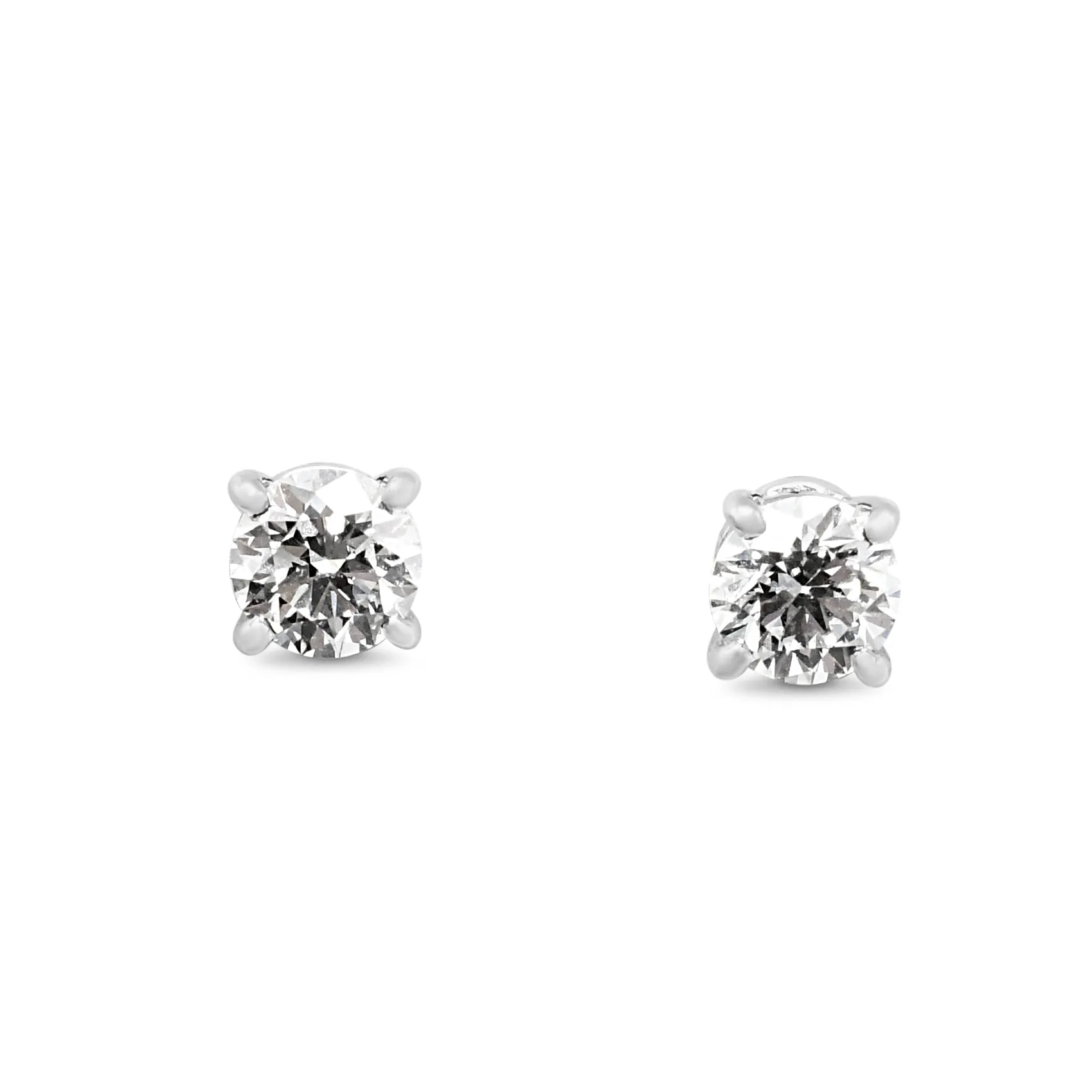 Tiffany Brilliant Cut Diamond Stud Earrings - Platinum