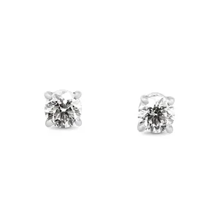 Tiffany Brilliant Cut Diamond Stud Earrings - Platinum