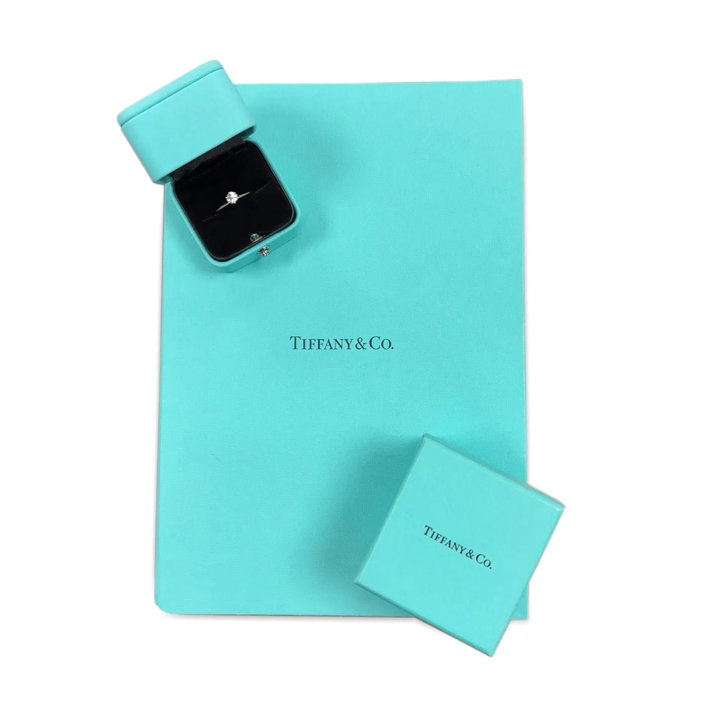 Tiffany Certificated Solitaire Diamond Ring - 18ct Yellow Gold