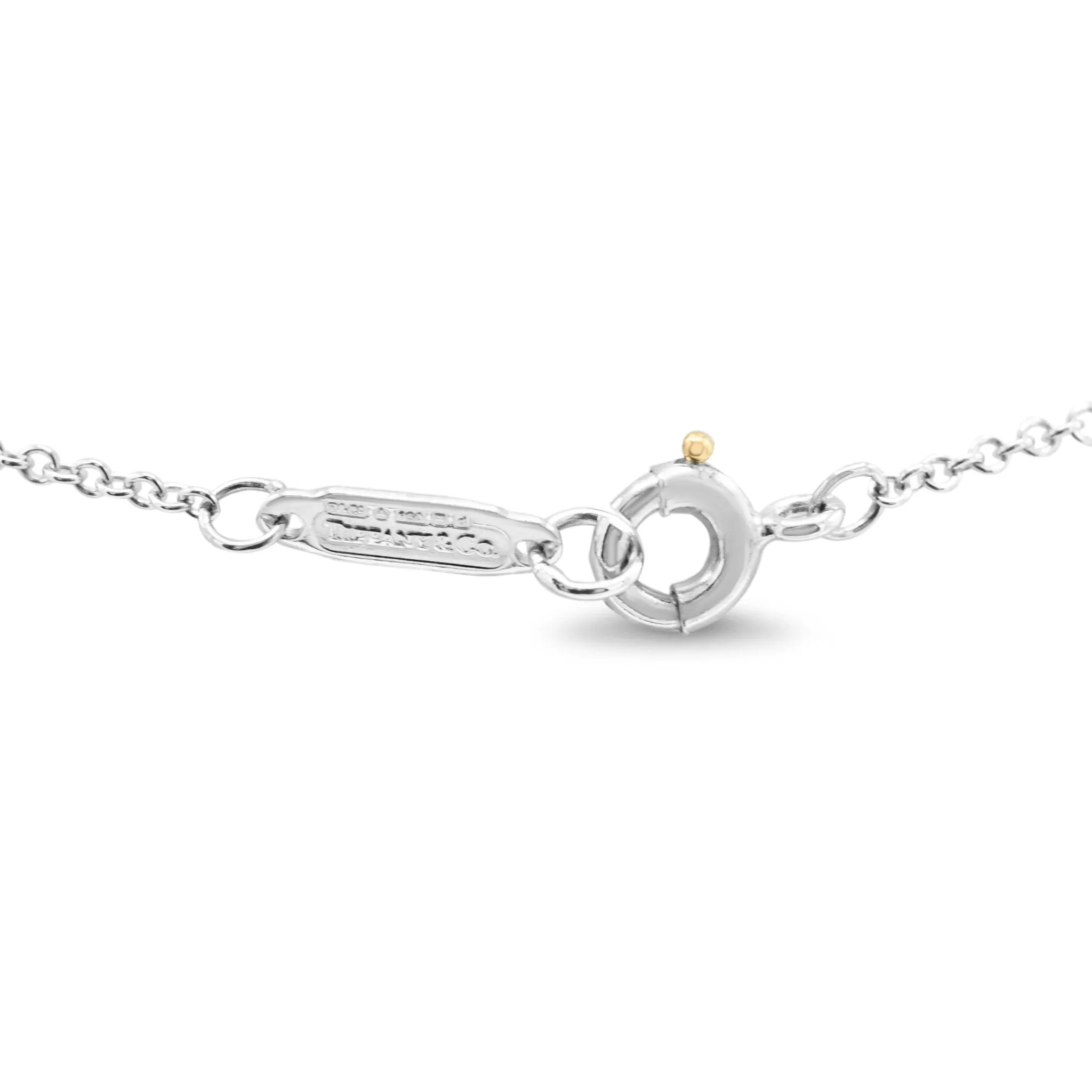 Tiffany Diamond Cross Pendant, Small, On 16" Necklace - Platinum