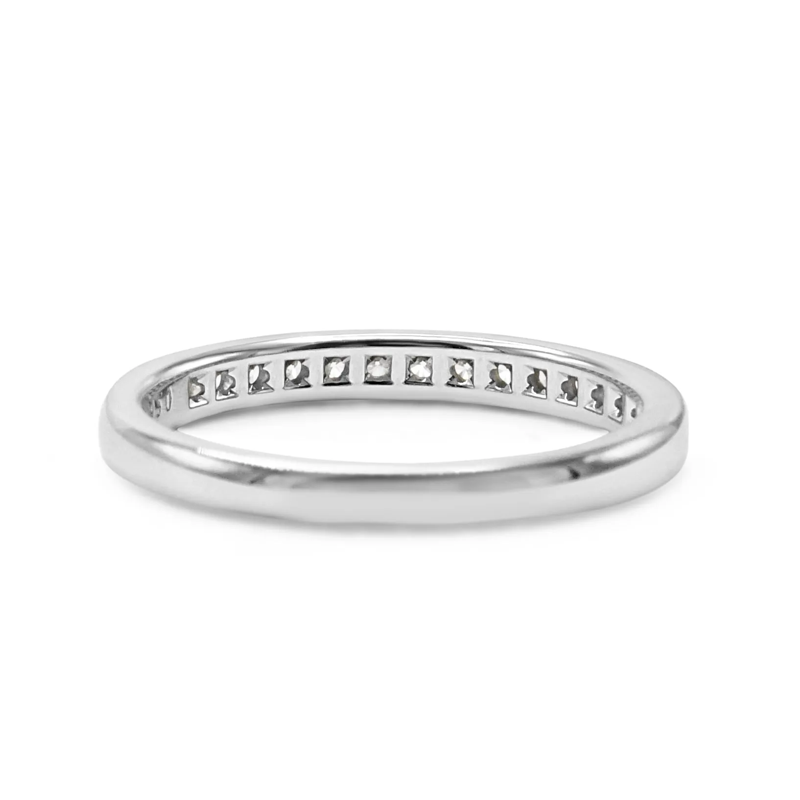 Tiffany Diamond Half Eternity 2.5mm Band Ring - Platinum