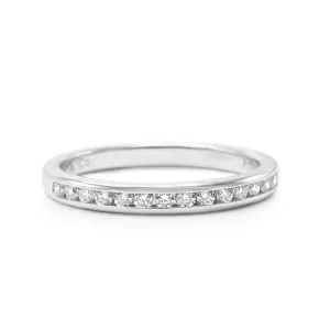 Tiffany Diamond Half Eternity 2.5mm Band Ring - Platinum