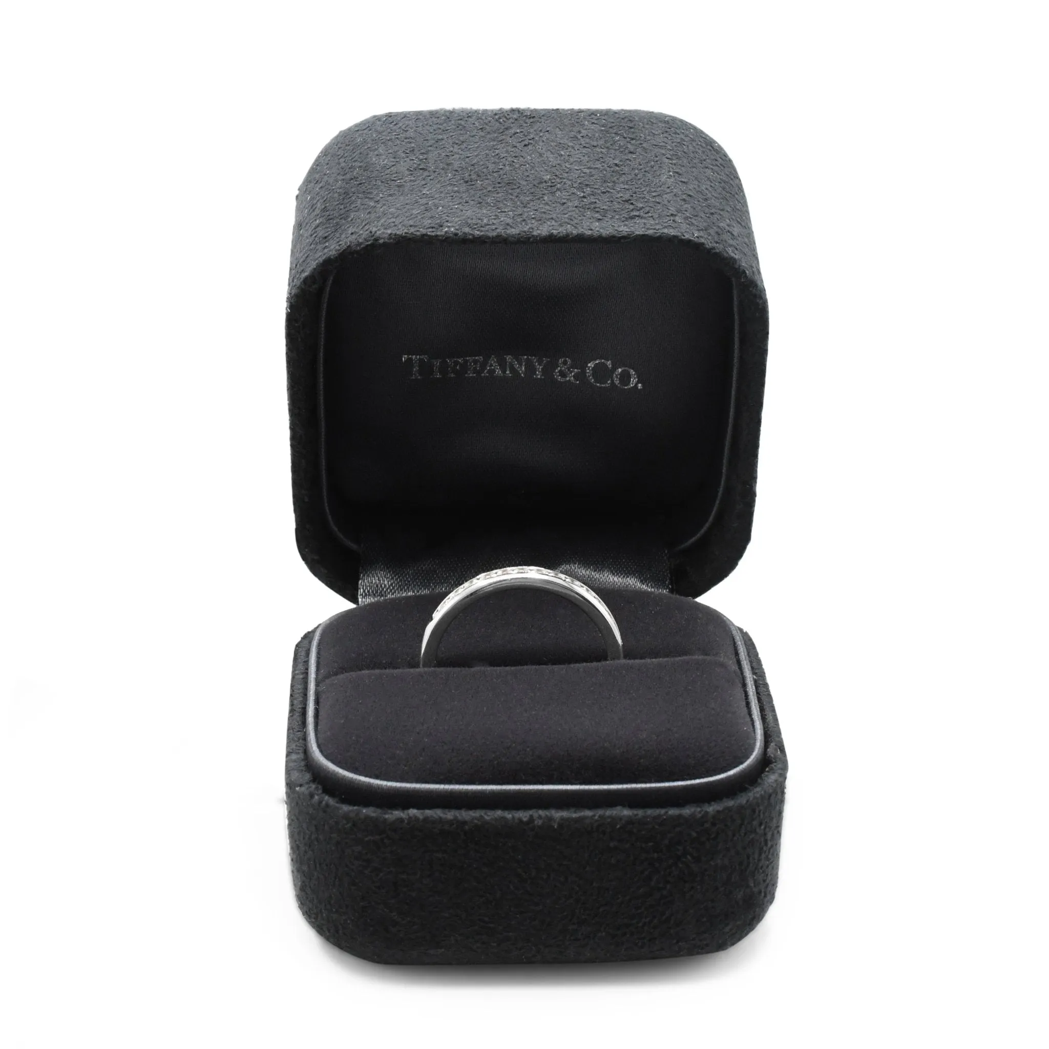 Tiffany Diamond Half Eternity 2.5mm Band Ring - Platinum