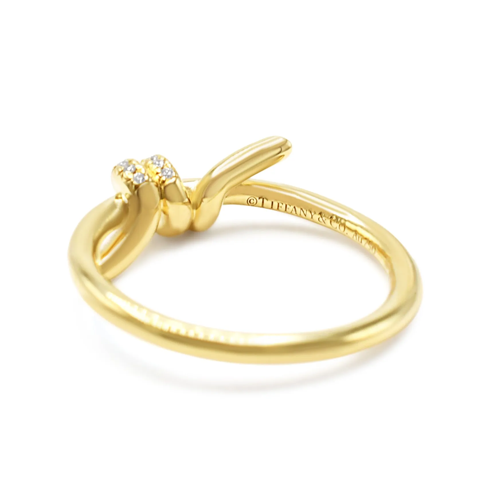 Tiffany Diamond Knot Ring - 18ct Yellow Gold
