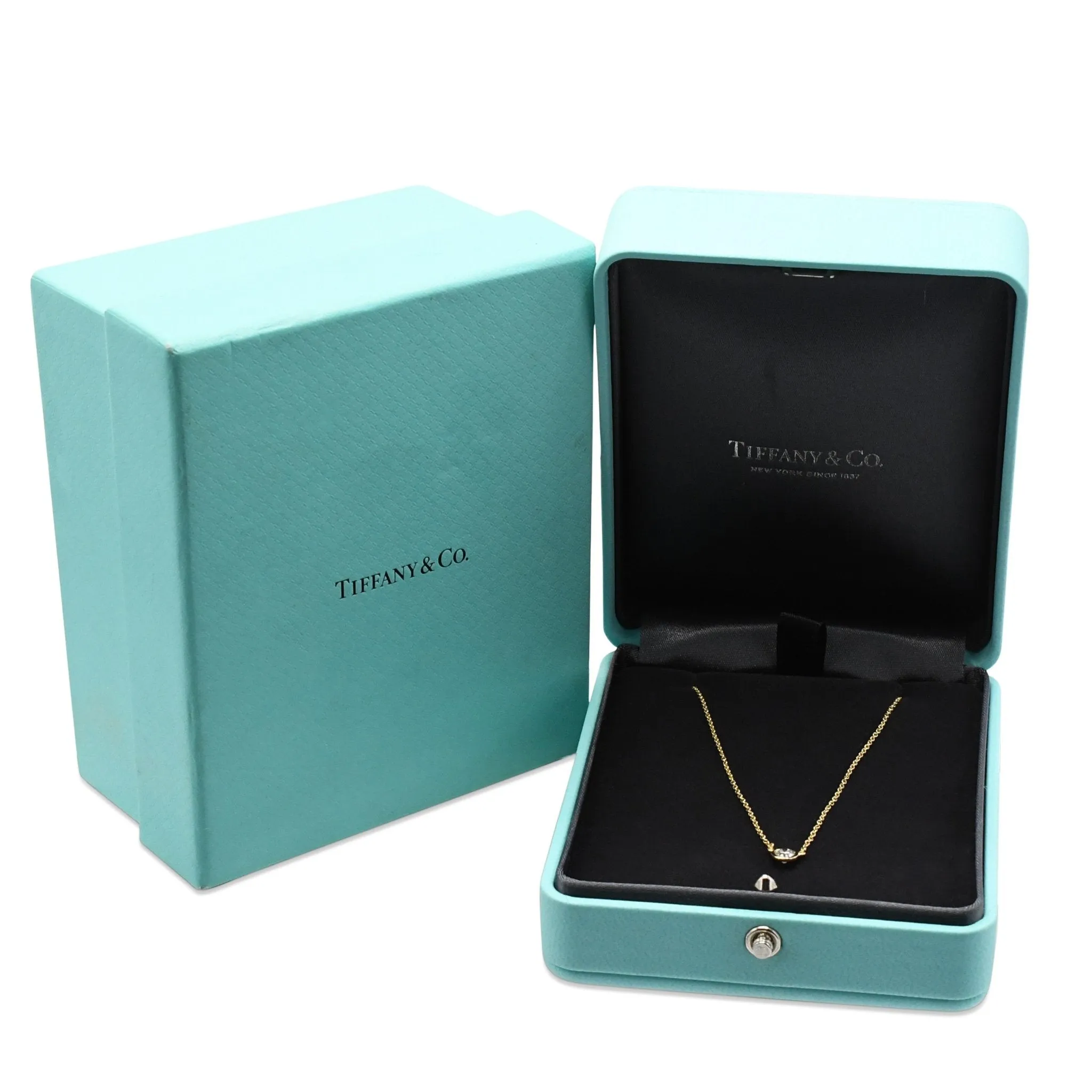 Tiffany Diamonds by the Yard Single Diamond Pendant Necklace