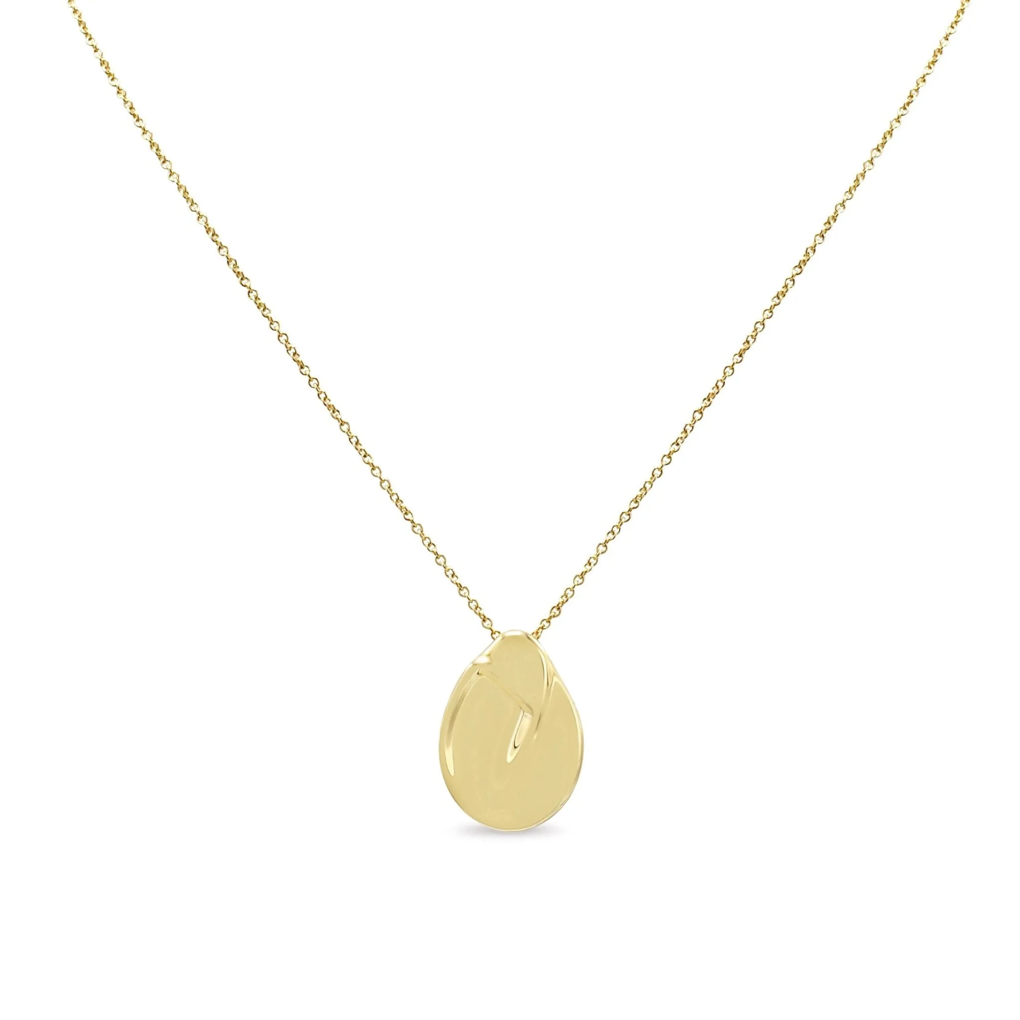 Tiffany Elsa Peretti Madonna Pendant On Necklace