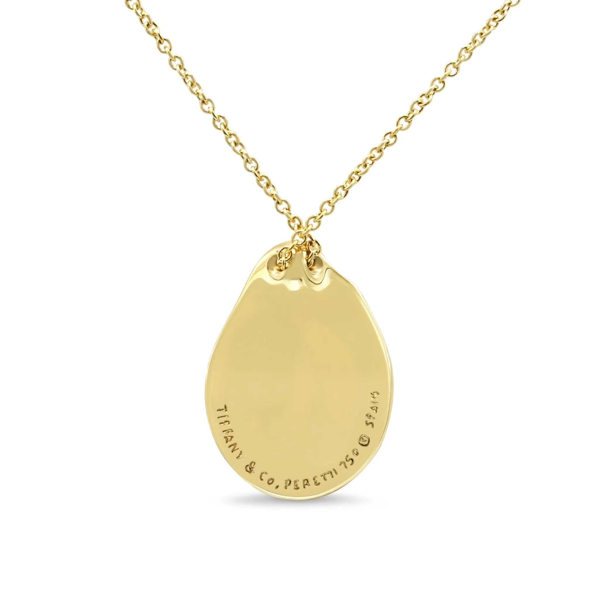 Tiffany Elsa Peretti Madonna Pendant On Necklace