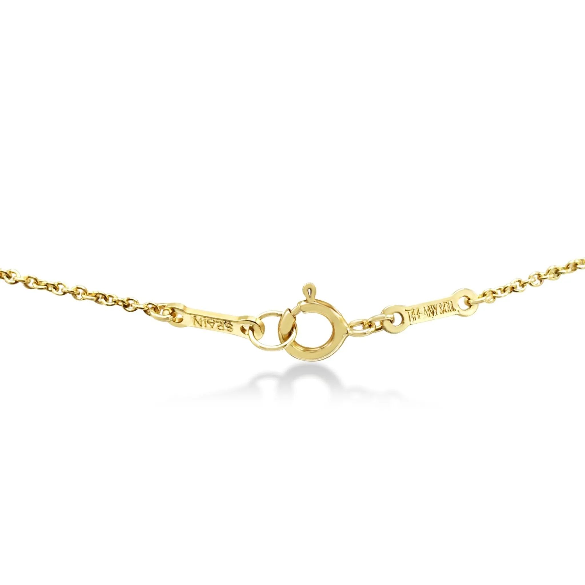 Tiffany Elsa Peretti Madonna Pendant On Necklace
