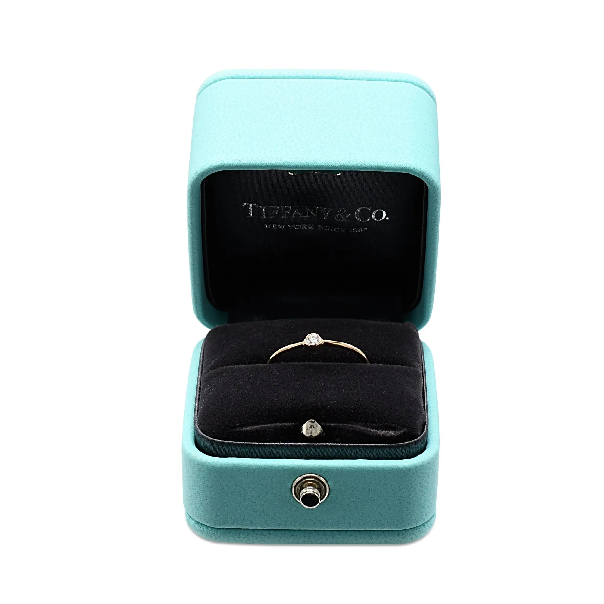 Tiffany Elsa Peretti Wave Single-Row Diamond Ring In Rose