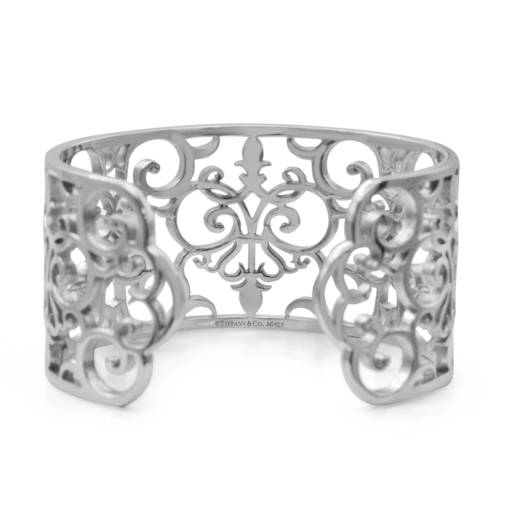 Tiffany Enchant Pieced Fancy Cuff Bangle - Sterling Silver