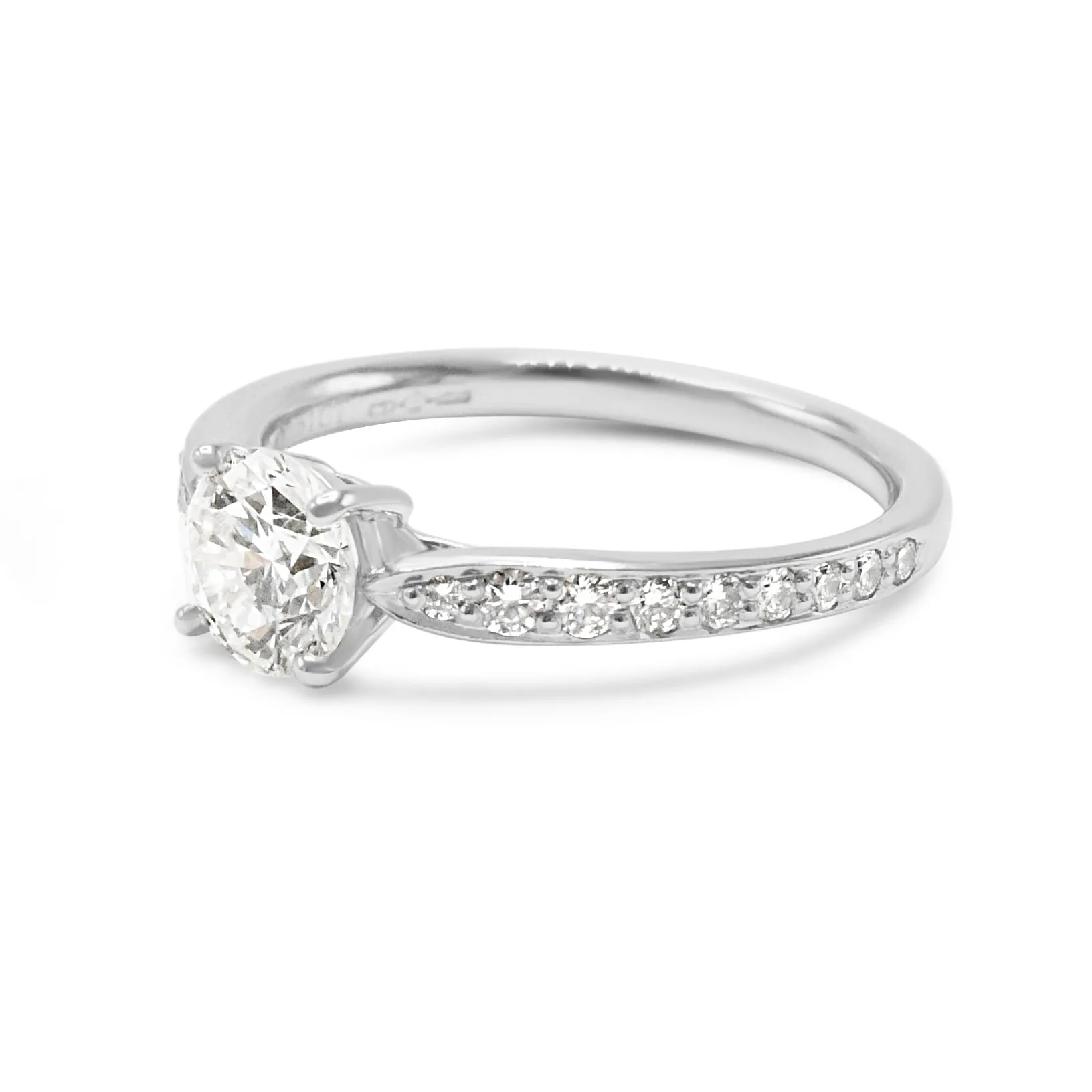Tiffany Harmony Solitaire Diamond Engagement Ring - Platinum