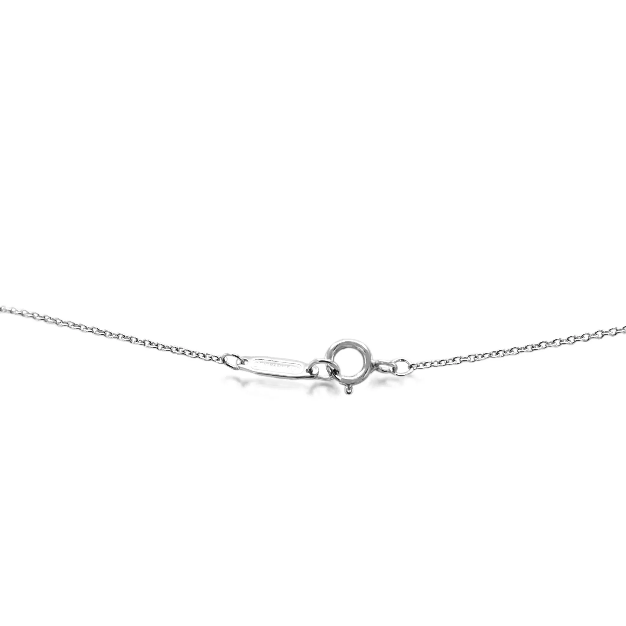 Tiffany Hearts Diamond Platinum Pendant Necklace - Small