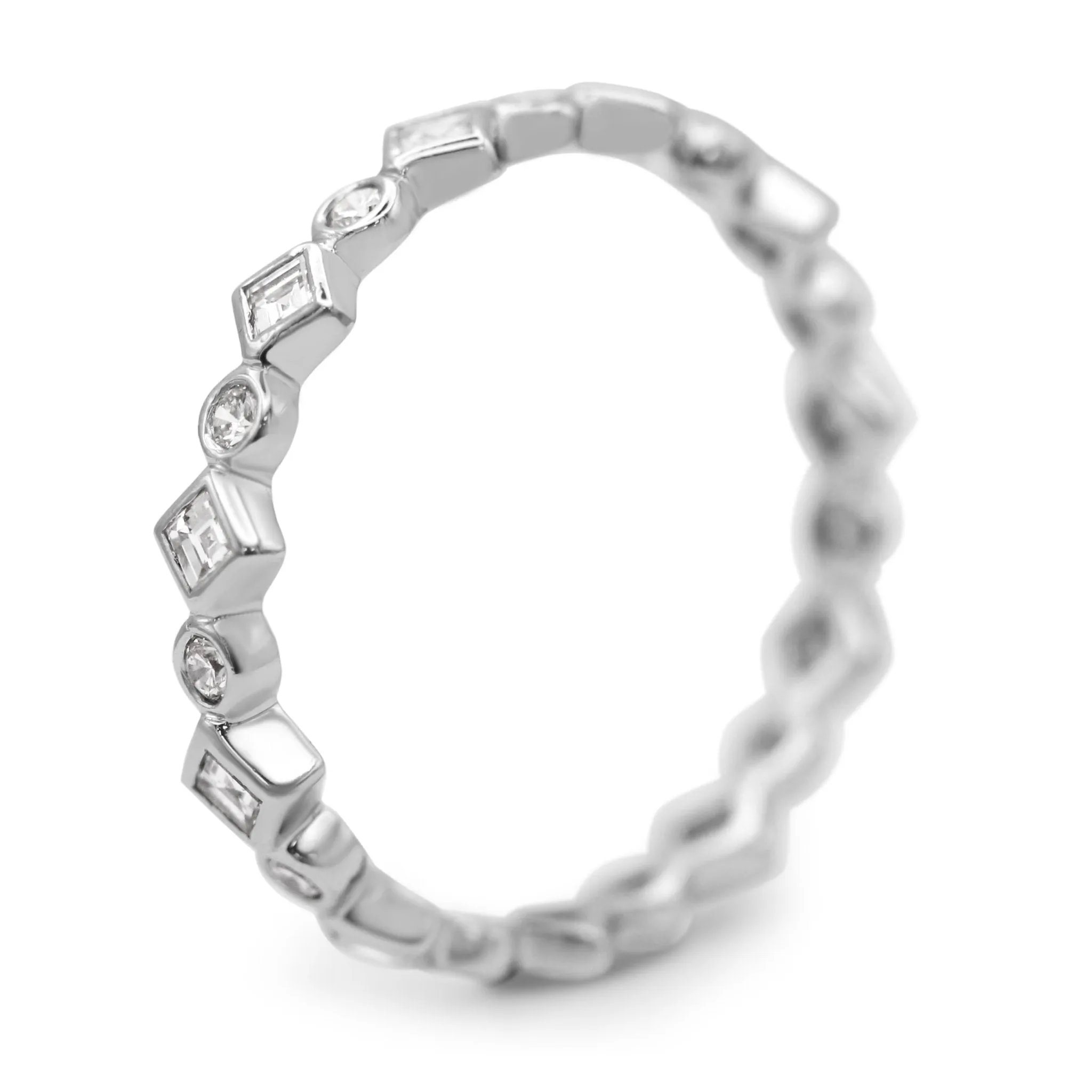 Tiffany Jazz Diamond Band Ring - Platinum