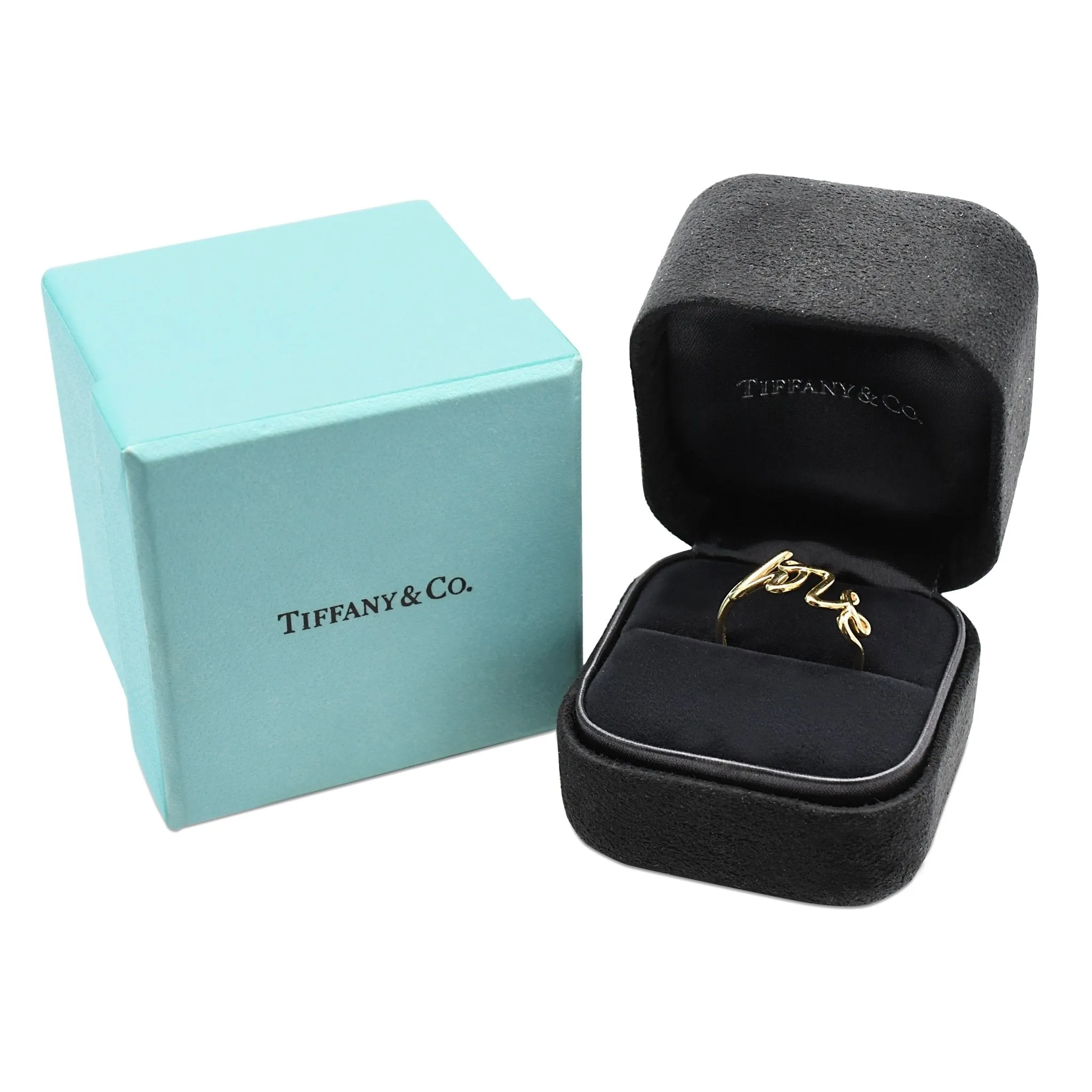 Tiffany Paloma Picasso Graffiti Love Ring, Small - 18ct Yellow Gold