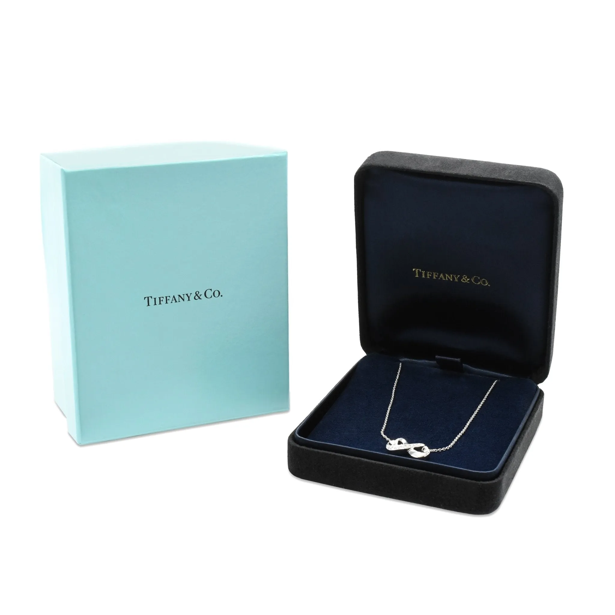 Tiffany Paloma Picasso Infinity Diamond Necklace - 18ct White Gold
