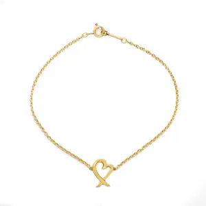 Tiffany Paloma Picasso Loving Heart Bracelet - 18ct Yellow Gold
