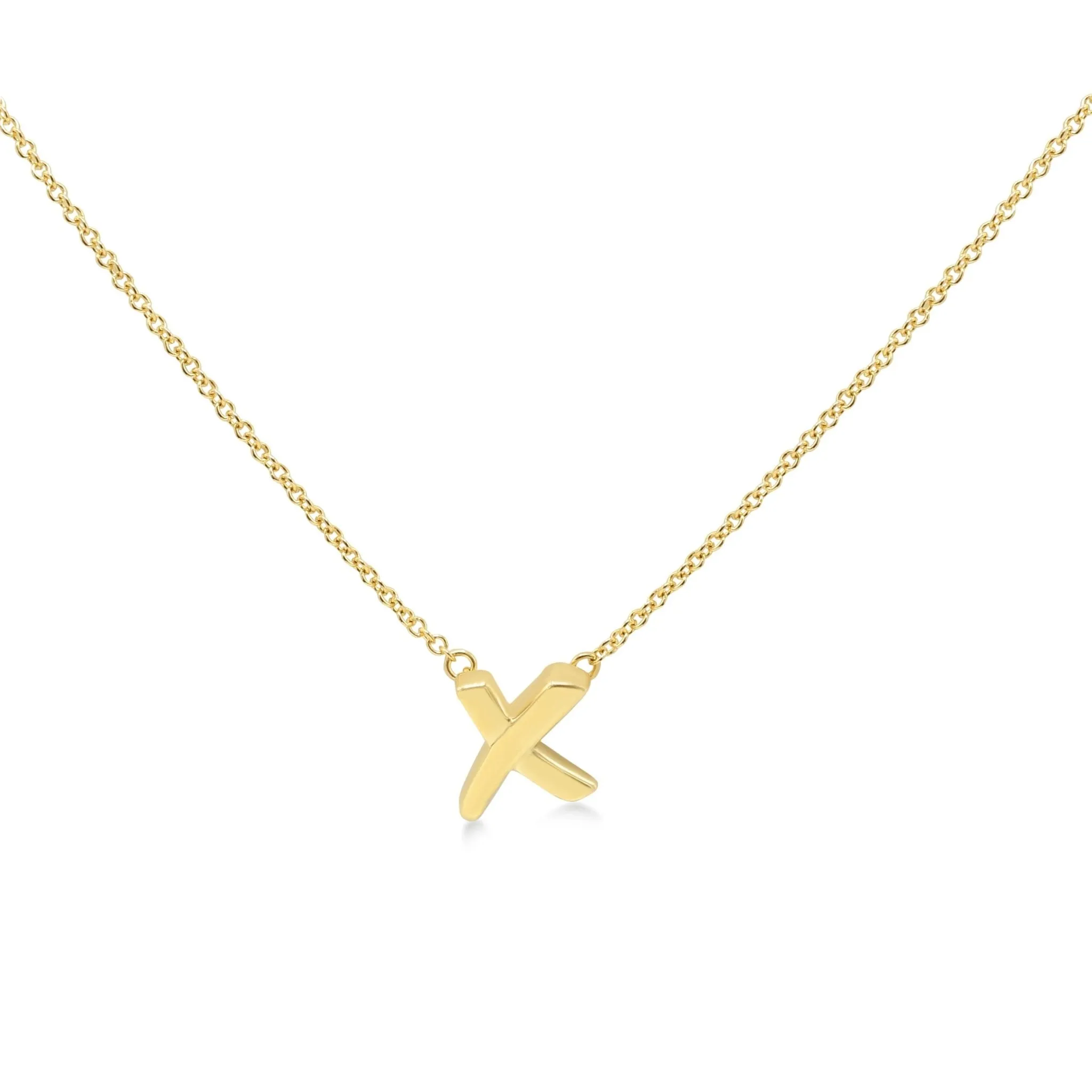 Tiffany, Paloma's Graffiti X Pendant Necklace - 18ct Yellow Gold
