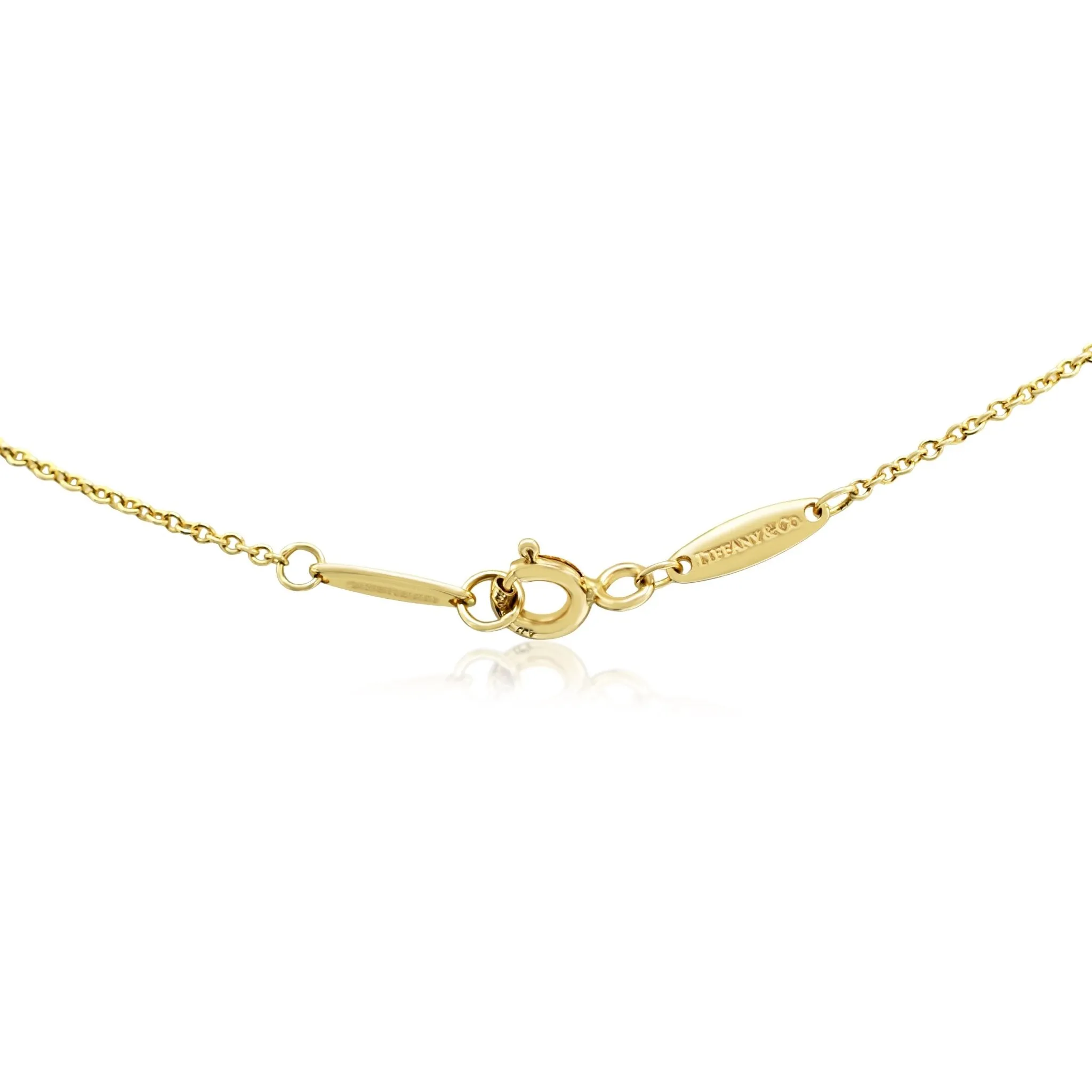 Tiffany Peretti Diamonds By The Yard  Single Diamond Pendant Necklace