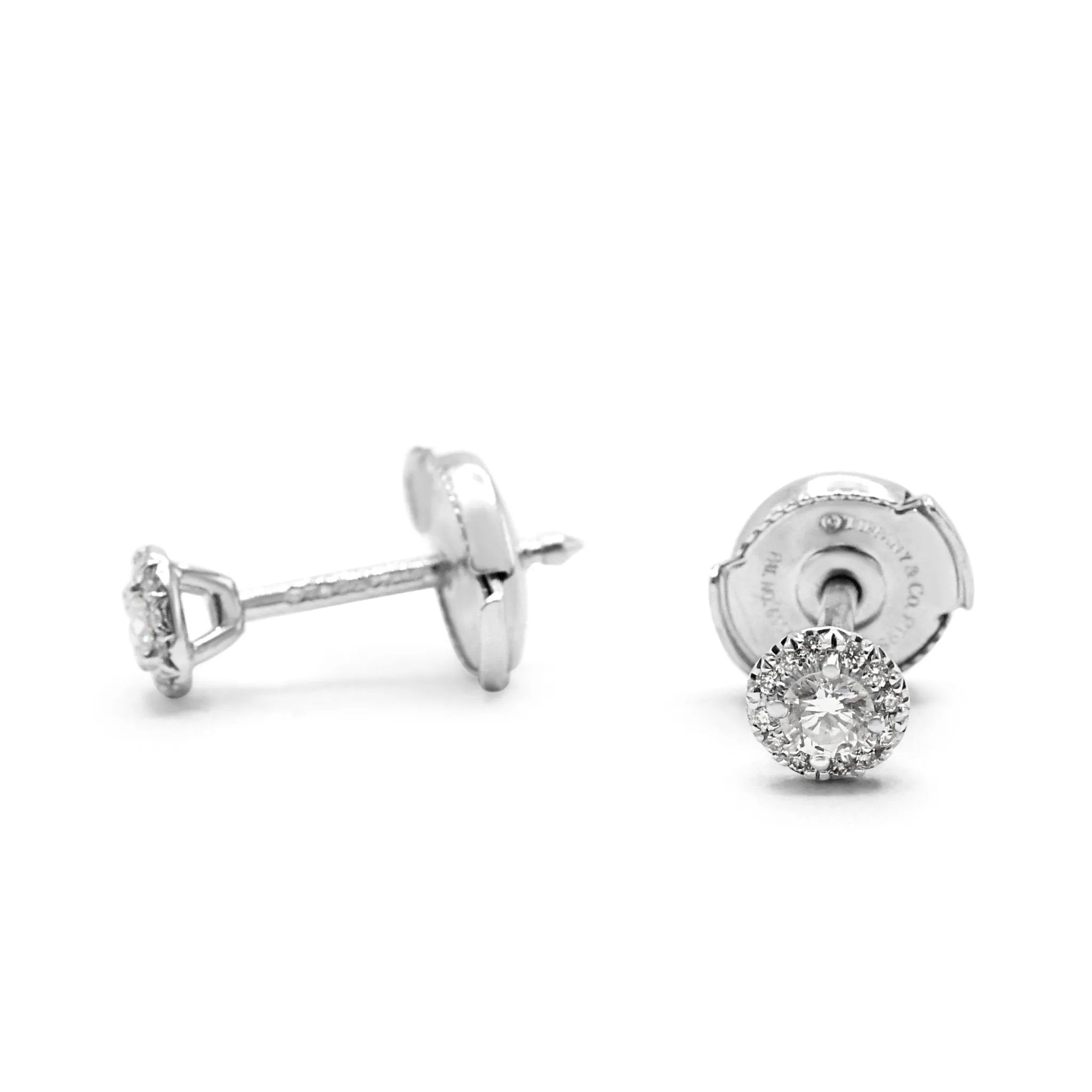 Tiffany Soleste Brilliant Cut Diamond Earrings - Platinum