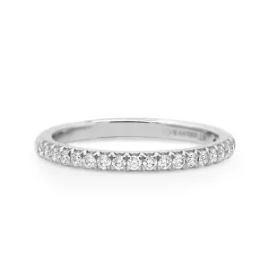 Tiffany Soleste Half Eternity Ring With Diamonds - Platinum