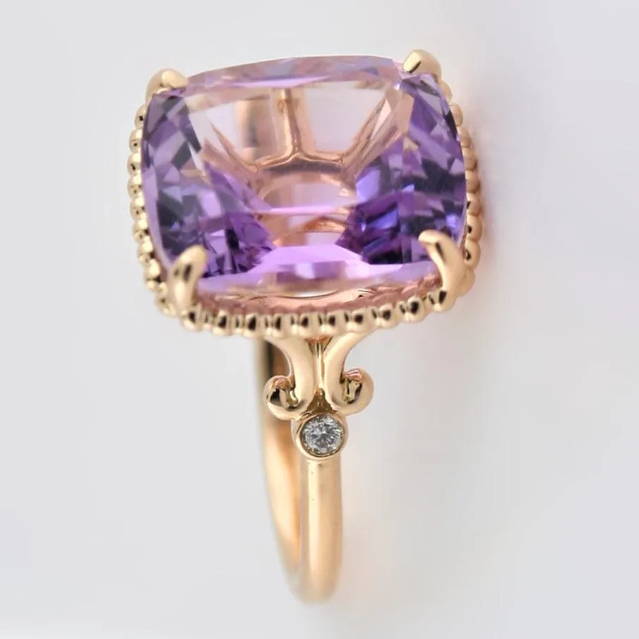 Tiffany Sparklers Amethyst Cocktail Ring 18K Rose Gold