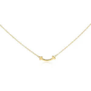 Tiffany T Smile Pendant Necklace, Mini - 18ct Yellow Gold