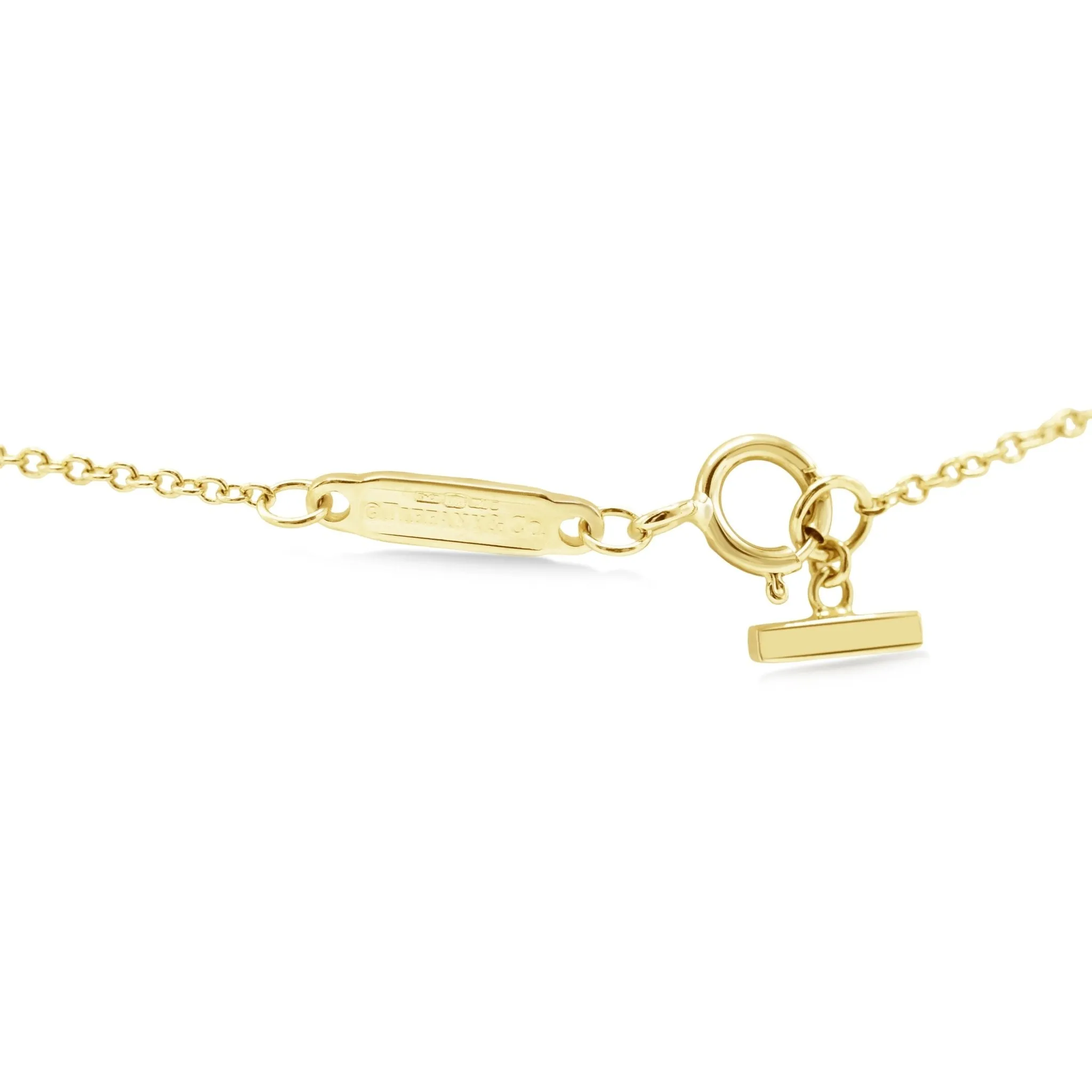 Tiffany T Smile Pendant Necklace, Mini - 18ct Yellow Gold