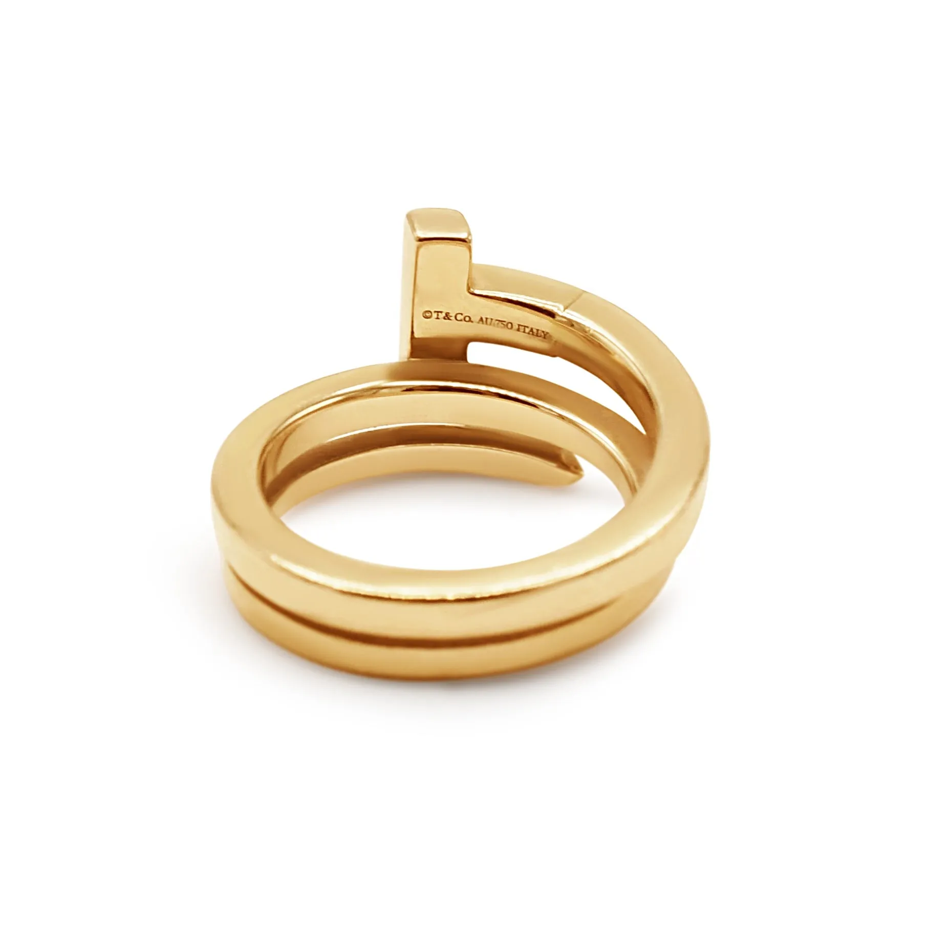 Tiffany T-Square Wrap Diamond Set Ring - Rose