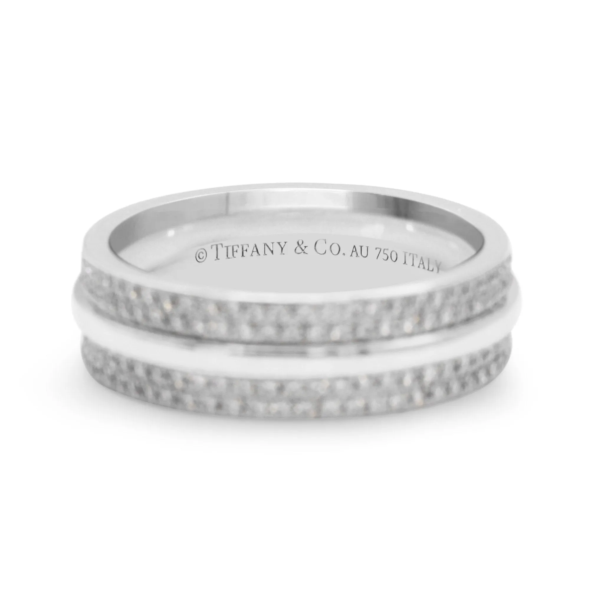 Tiffany T Wide Pav?? Diamond Band Ring