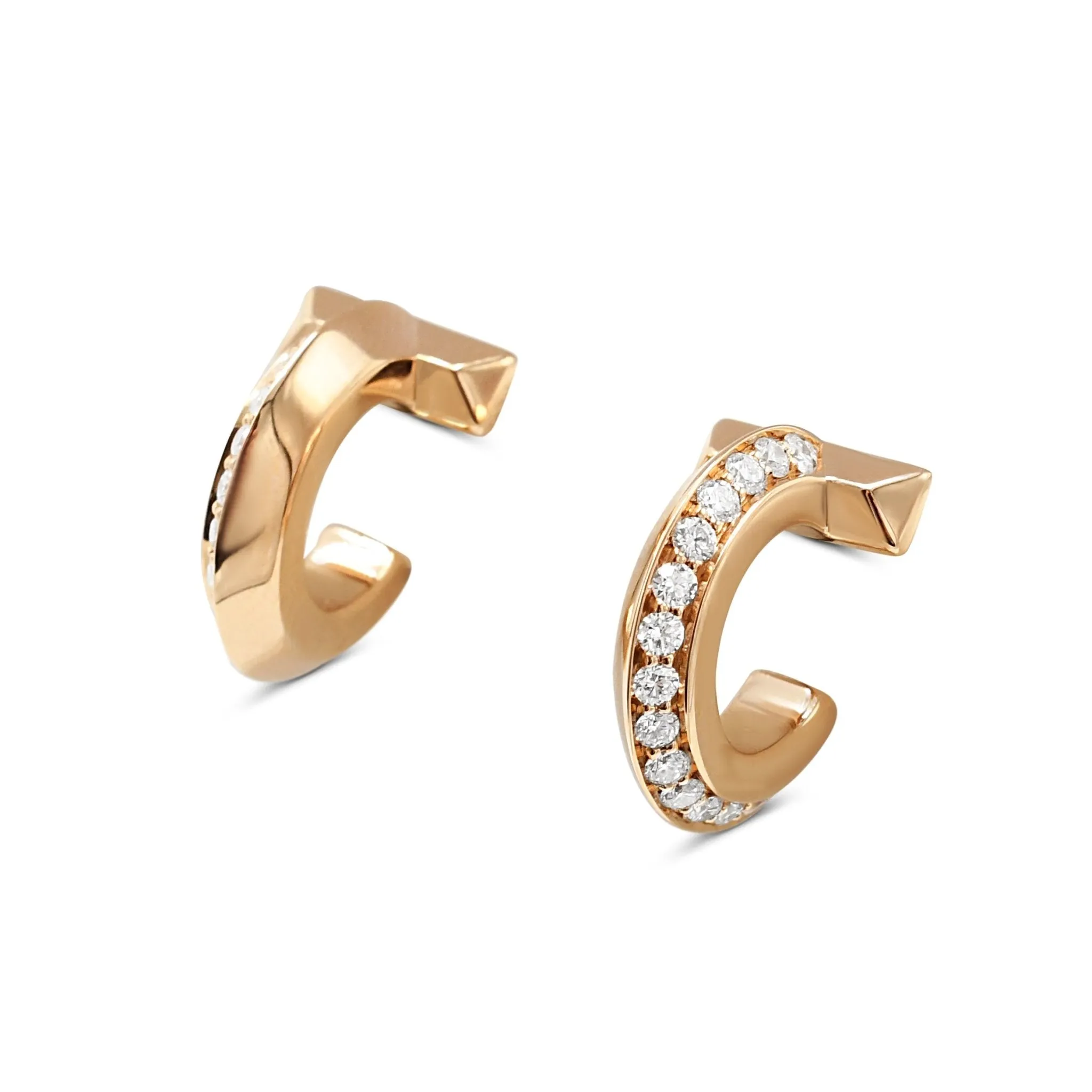 Tiffany T1 Diamond Hoop Earrings - 18ct Rose Gold