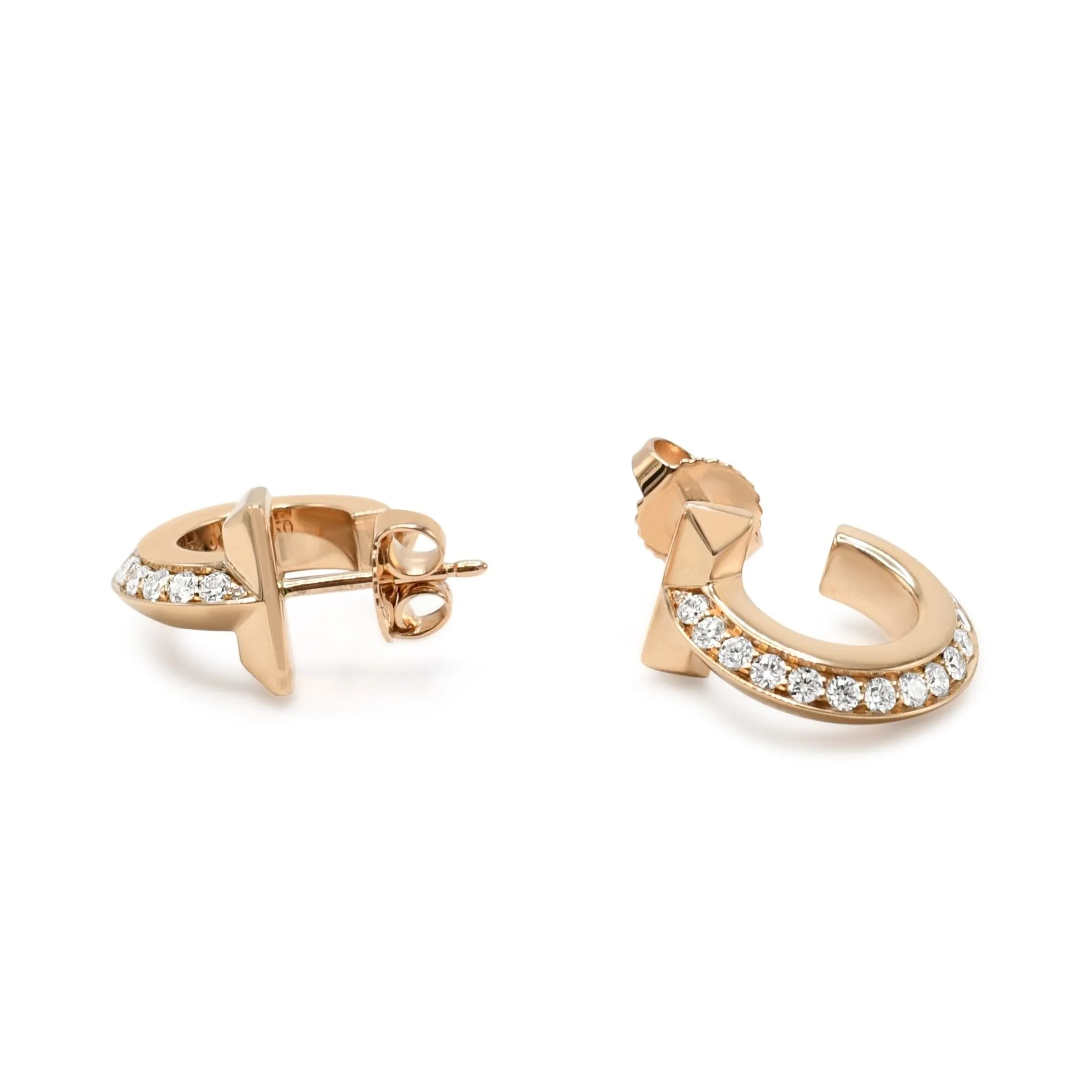 Tiffany T1 Diamond Hoop Earrings - 18ct Rose Gold