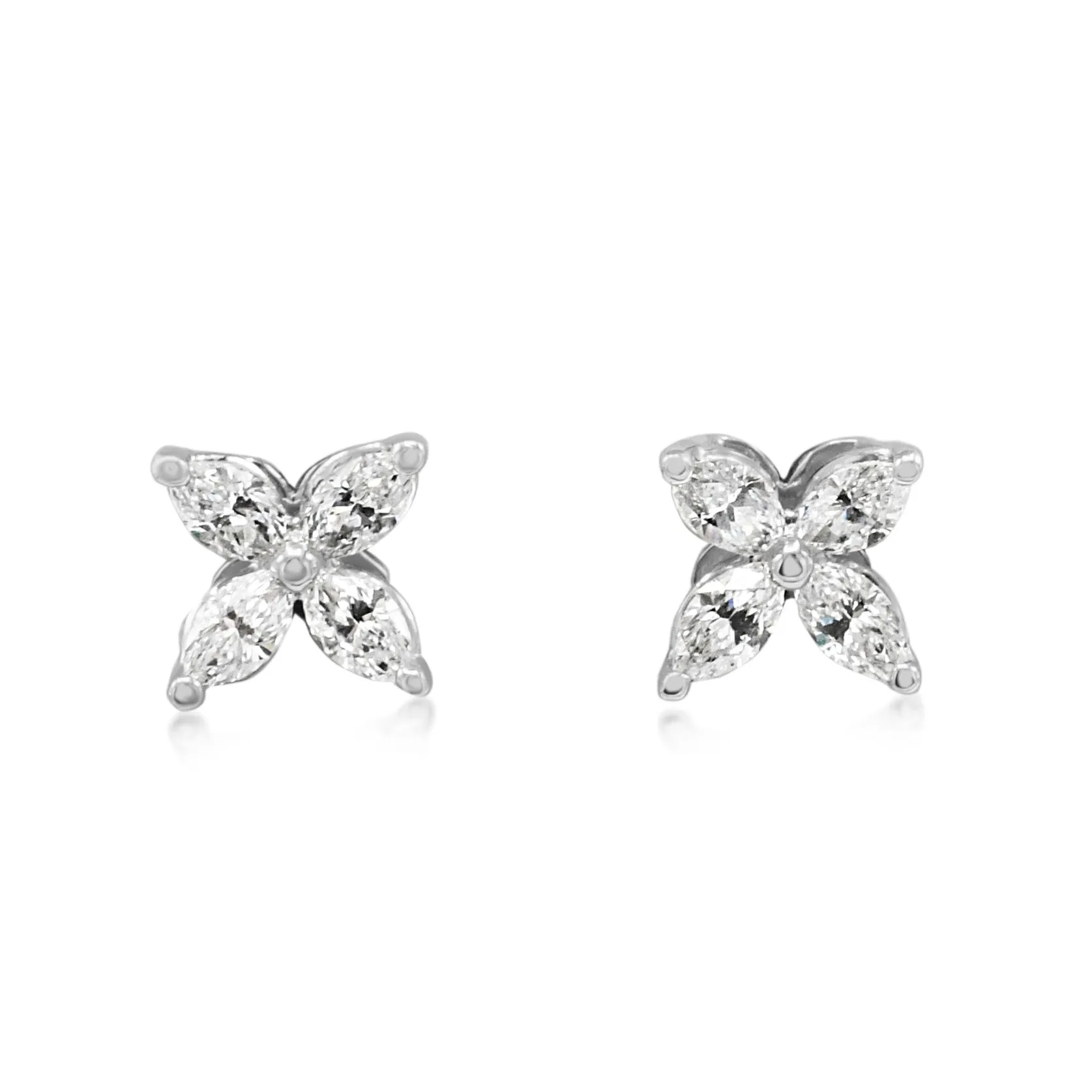 Tiffany Victoria Marquise Diamond Stud Earrings - Platinum