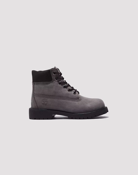Timberland 6" Premium Grade School Boys' "Medium Grey Nubuck" Boot Wool - sourced fashion Activewear gear