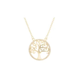Tree of life necklaces plated in 14K Gold, Rose Gold