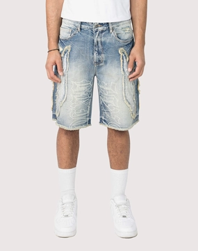 Trendy gear Grindhouse Fray Flame Shorts Fashionable goods