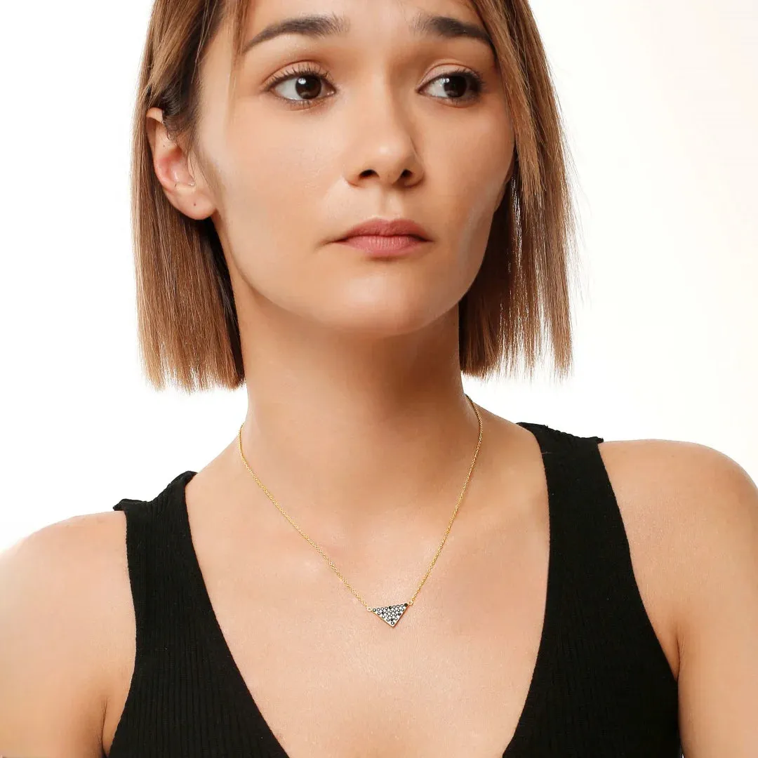 Triangle Pendant Necklace Multiple Perspectives collection Designed by Alexandra Baltazar