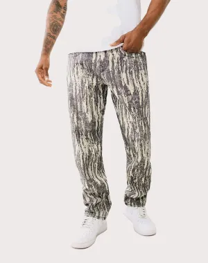 True Religion Jacquard Bobby Big T Loose Fit Denim Jeans High - end fashion Stylish products