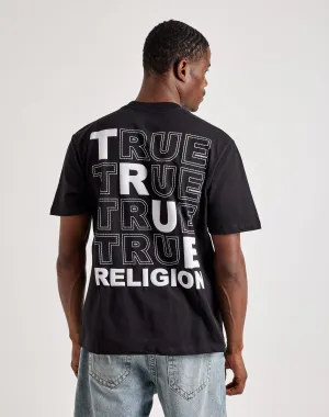 True Religion Puff Stitch Tee Embroidered fashion Retro fashion finds