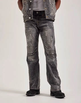 True Religion Bad Weather Joey Stacked Pocket Jeans Suede - finished fashion Smart fashion (wearables)