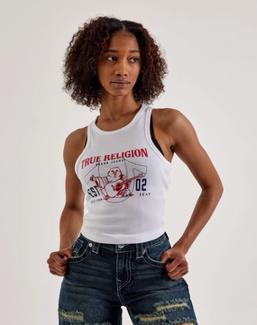 True Religion Buddha Goddess Tank Top Bohemian style items Silk - fabric fashion