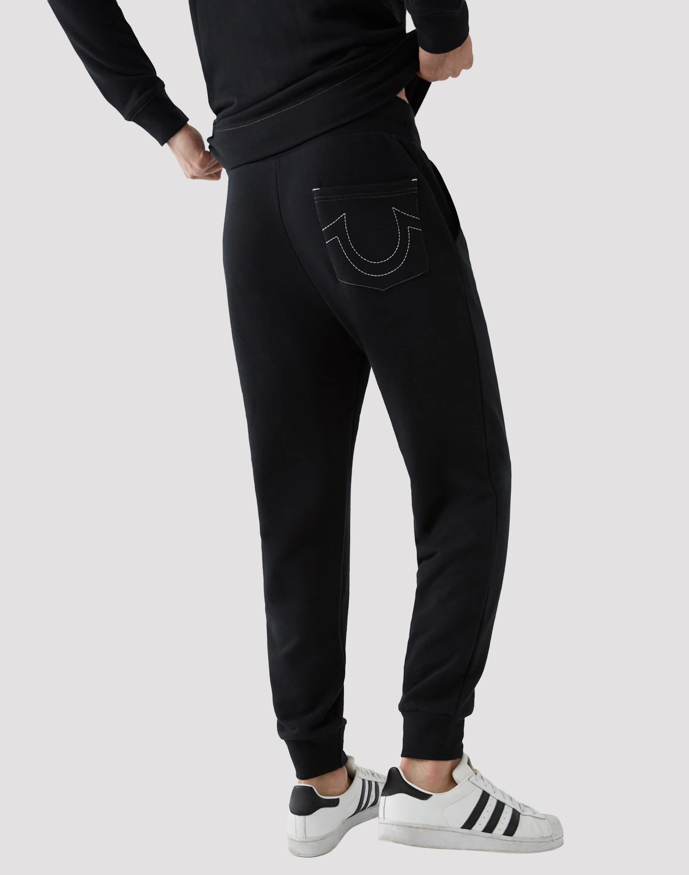 True Religion Classic Logo Joggers Spandex - incorporated fashion Linen - crafted fashion