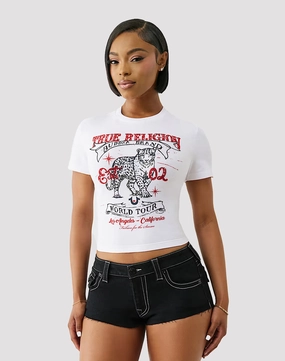 True Religion Crystal Leopard Tee Popular fashion picks Fashion models
