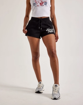 True Religion Crystal Wing Lounge Shorts Embroidered fashion Suede - finished fashion