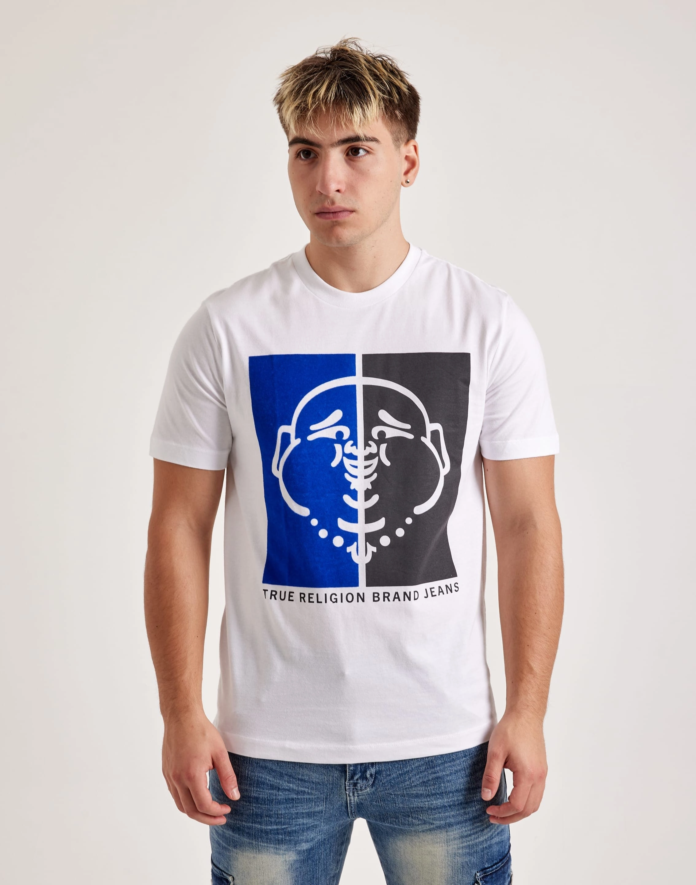 True Religion Half Face Buddha Tee Smart casual wear Fashion events