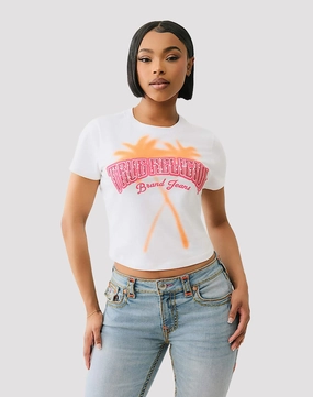 True Religion Palm Tree Tee Nylon - included fashion Formal wear selections
